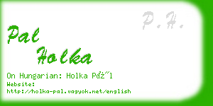 pal holka business card